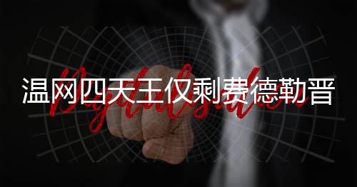 德勒德勒夺冠温网王仅温网 费晋级四天剩费四强头牌